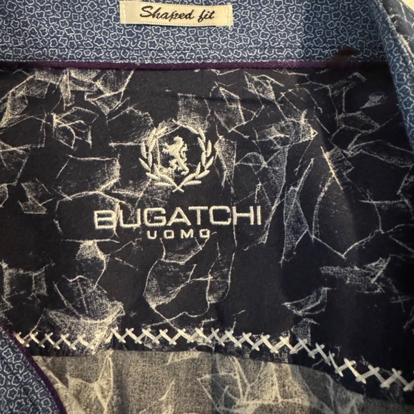 Bugatchi Uomo Shaped Fit Long Sleeve Shirt M - Picture 4 of 4